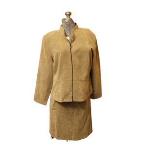 R & K Originals Skirt Suit, 2 piece with zipper jacket, Size 18, 100% Polyester